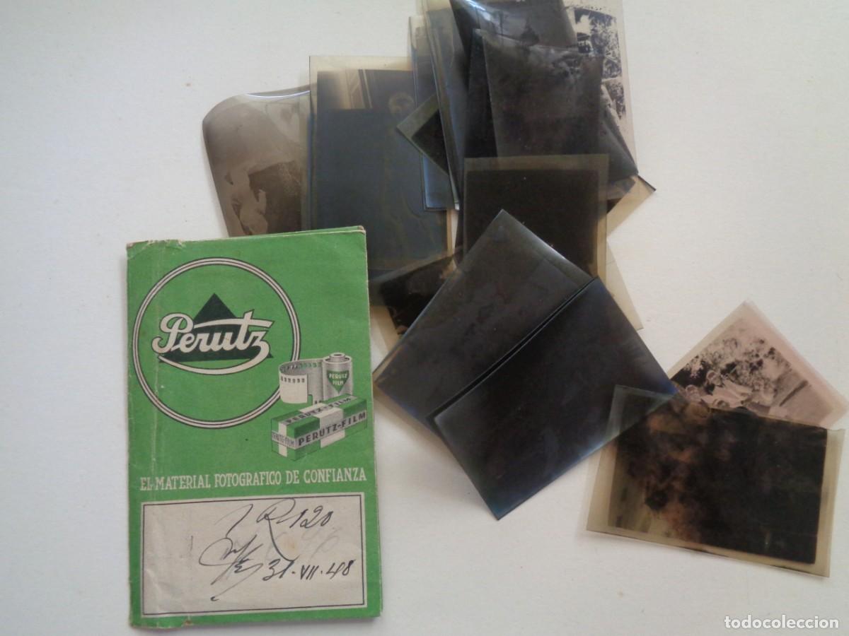 Fotograf&iacute;a antigua: FUNDA DE NEGATIVOS DE PERUTZ , CON 20 NEGATIVOS DE FOTOS FAMILIARES, HOMBRES, ETC