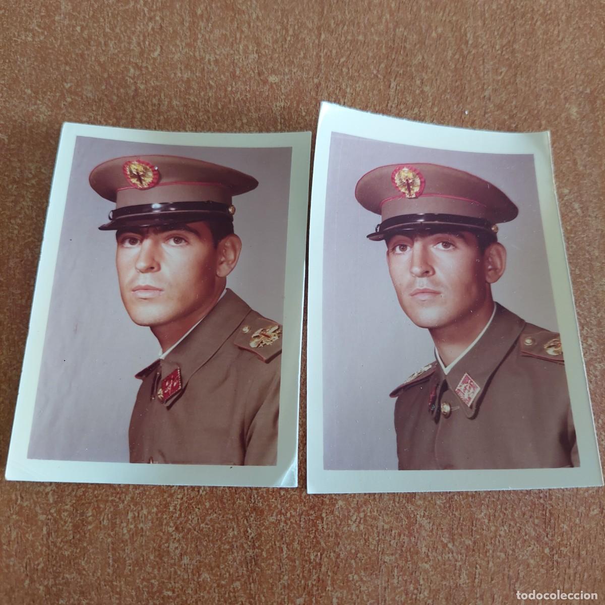Fotograf&iacute;a antigua: Lote fotos soldado infanter&iacute;a de gala a&ntilde;os 70
