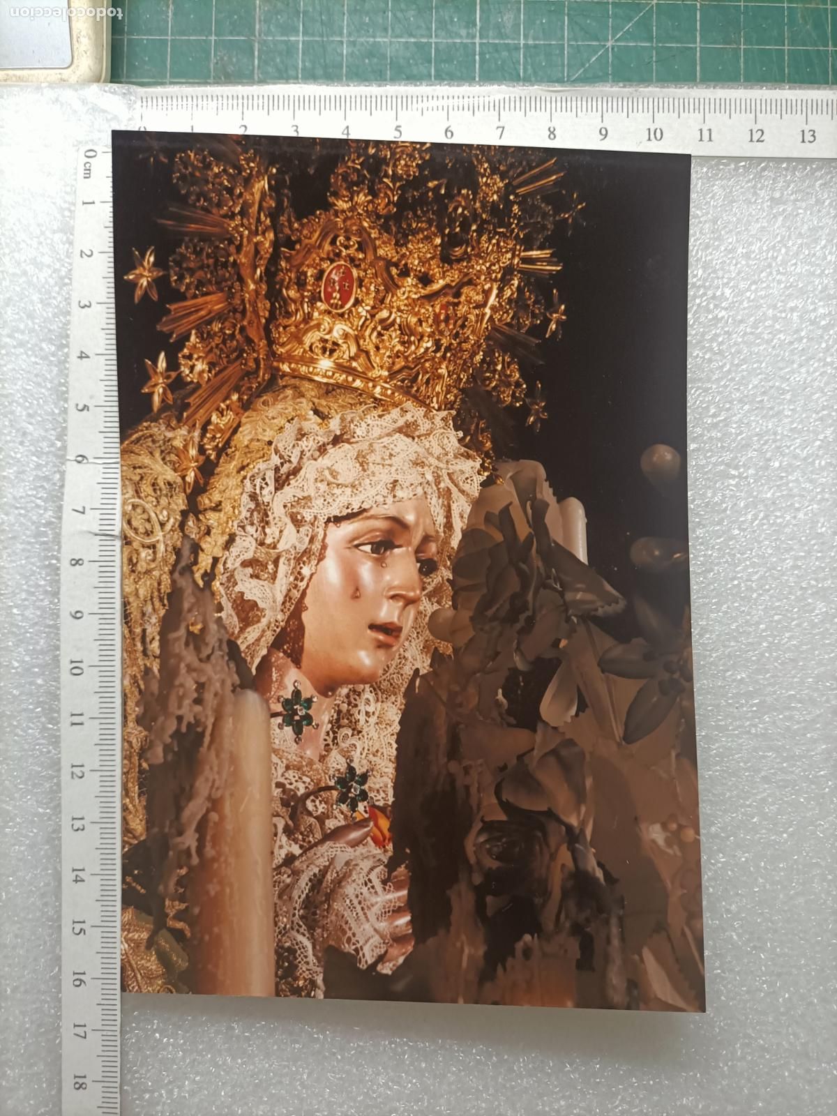 Alte Fotografie: PRECIOSA FOTOGRAFIA RELIGIOSA VIRGEN DE LA ESPERANZA MACARENA SEMANA SANTA DE SEVILLA