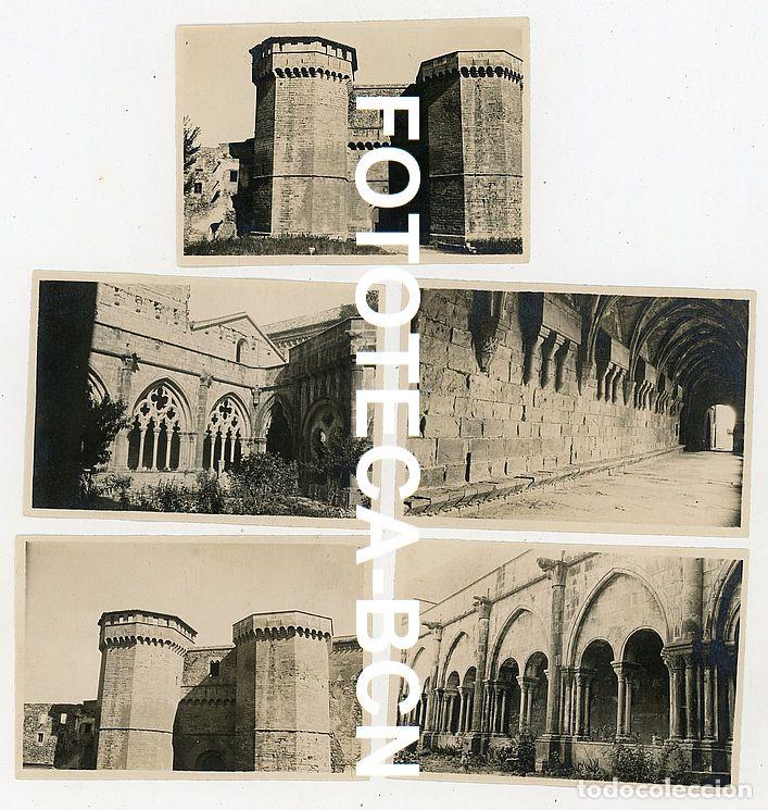 Photographie ancienne: LOTE 5 FOTOS ORIGINALES MONASTERIO DE POBLET A&Ntilde;OS 20