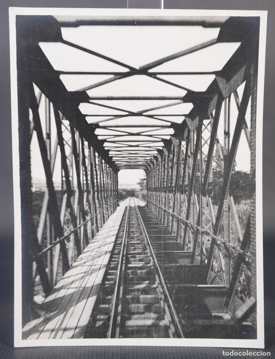 Fotografia antiga: Fotograf&iacute;a Vista puente a&ntilde;os 40