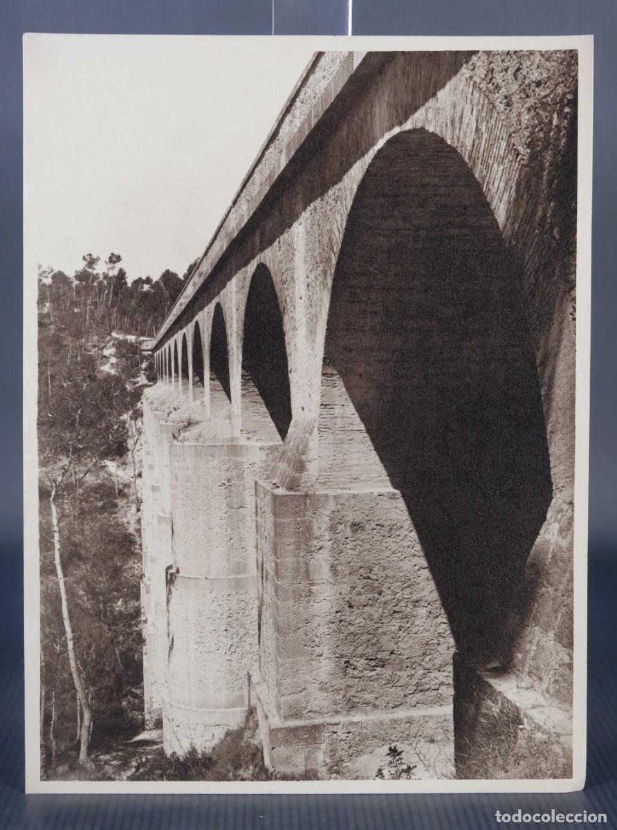 Fotografia antiga: Fotograf&iacute;a Vista pilares puente a&ntilde;os 20-30