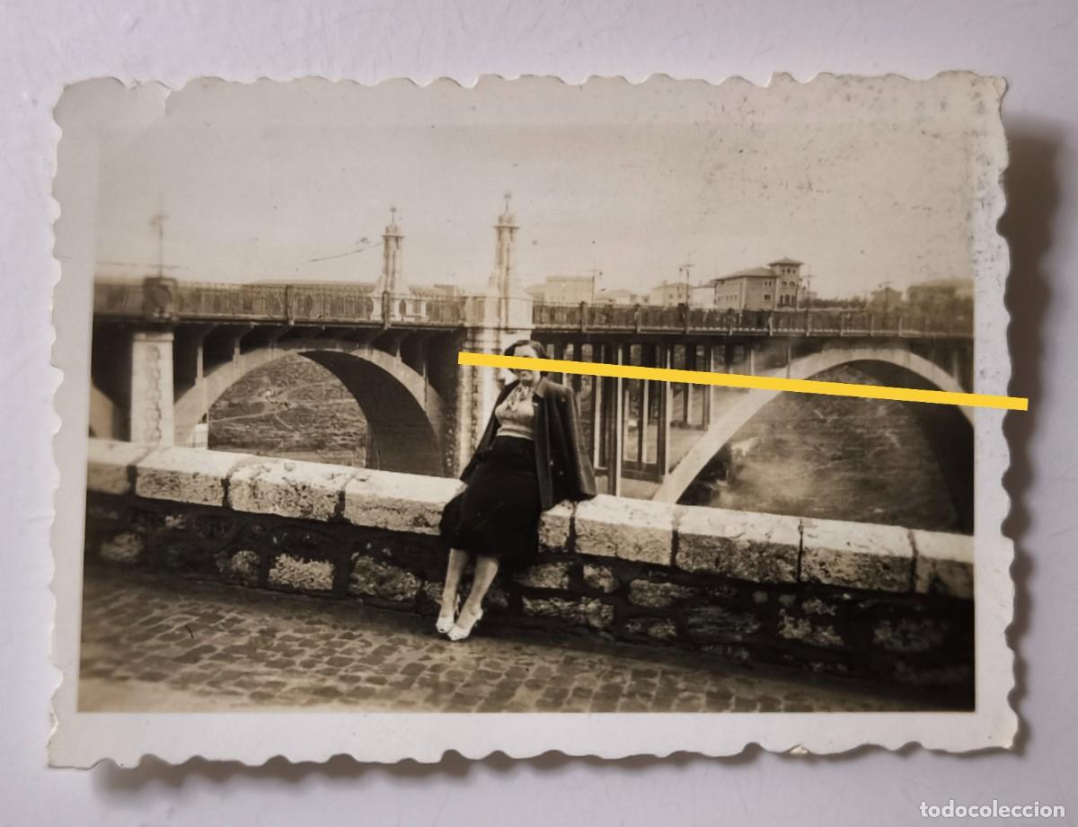 Photographie ancienne: Antigua fotograf&iacute;a. Puente de Teruel. A&ntilde;os 40