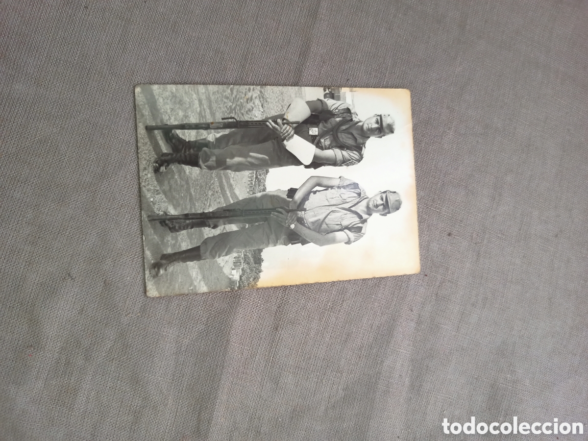Photographie ancienne: Antigua foto de soldados.