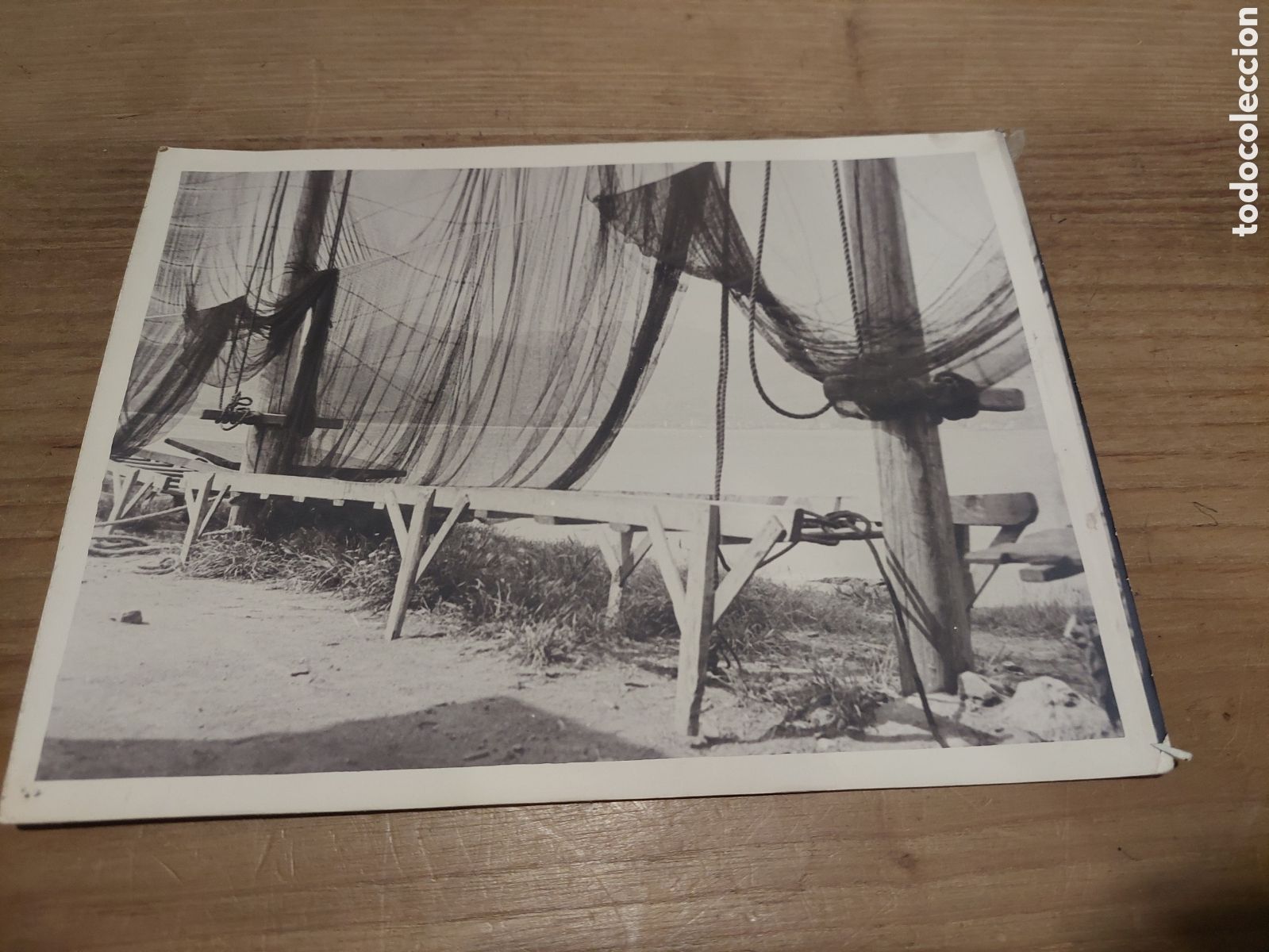 Fotograf&iacute;a antigua: Foto vintange redes costa lugo