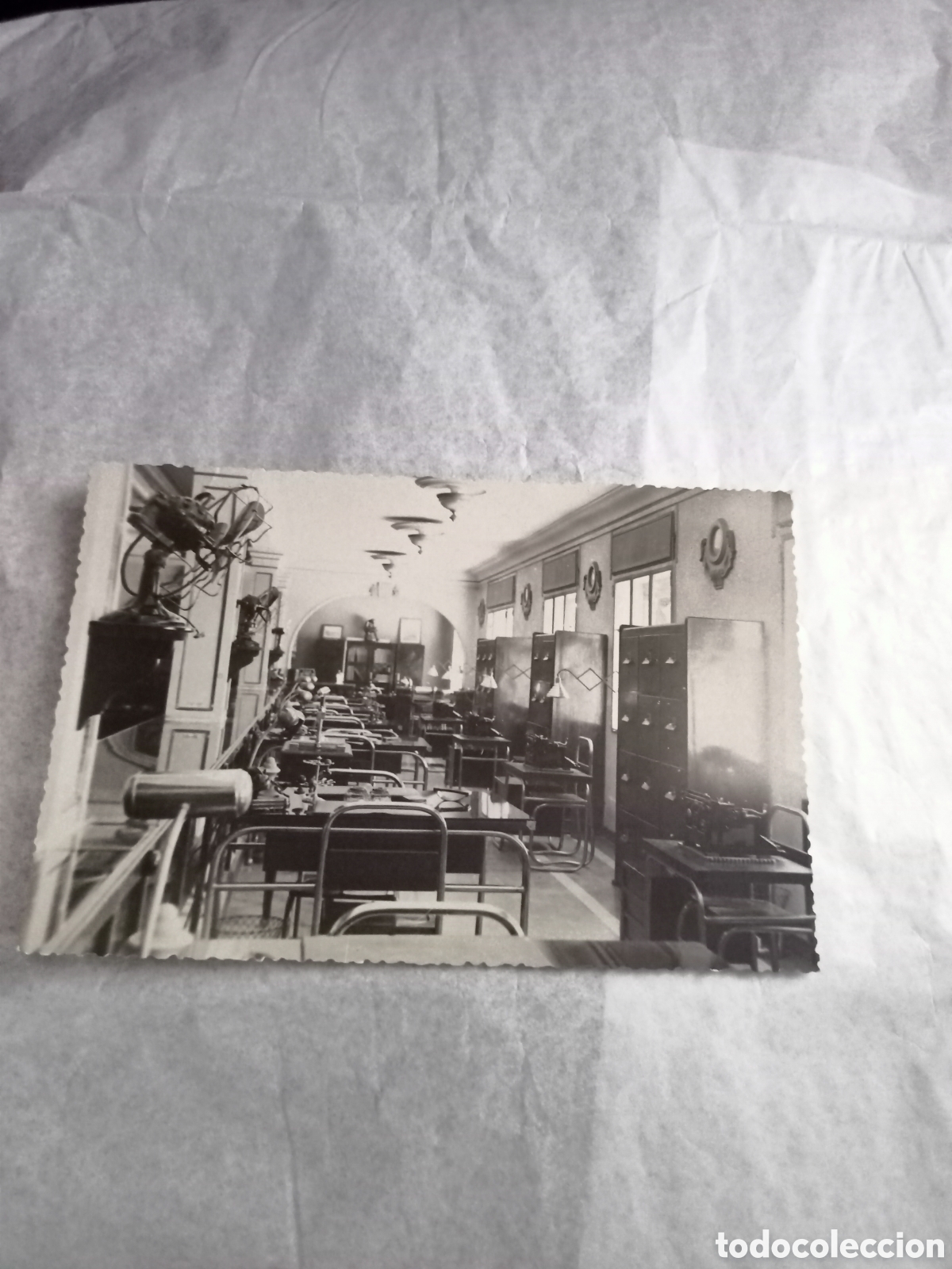 Fotograf&iacute;a antigua: Muy antigua fotograf&iacute;a de oficina.