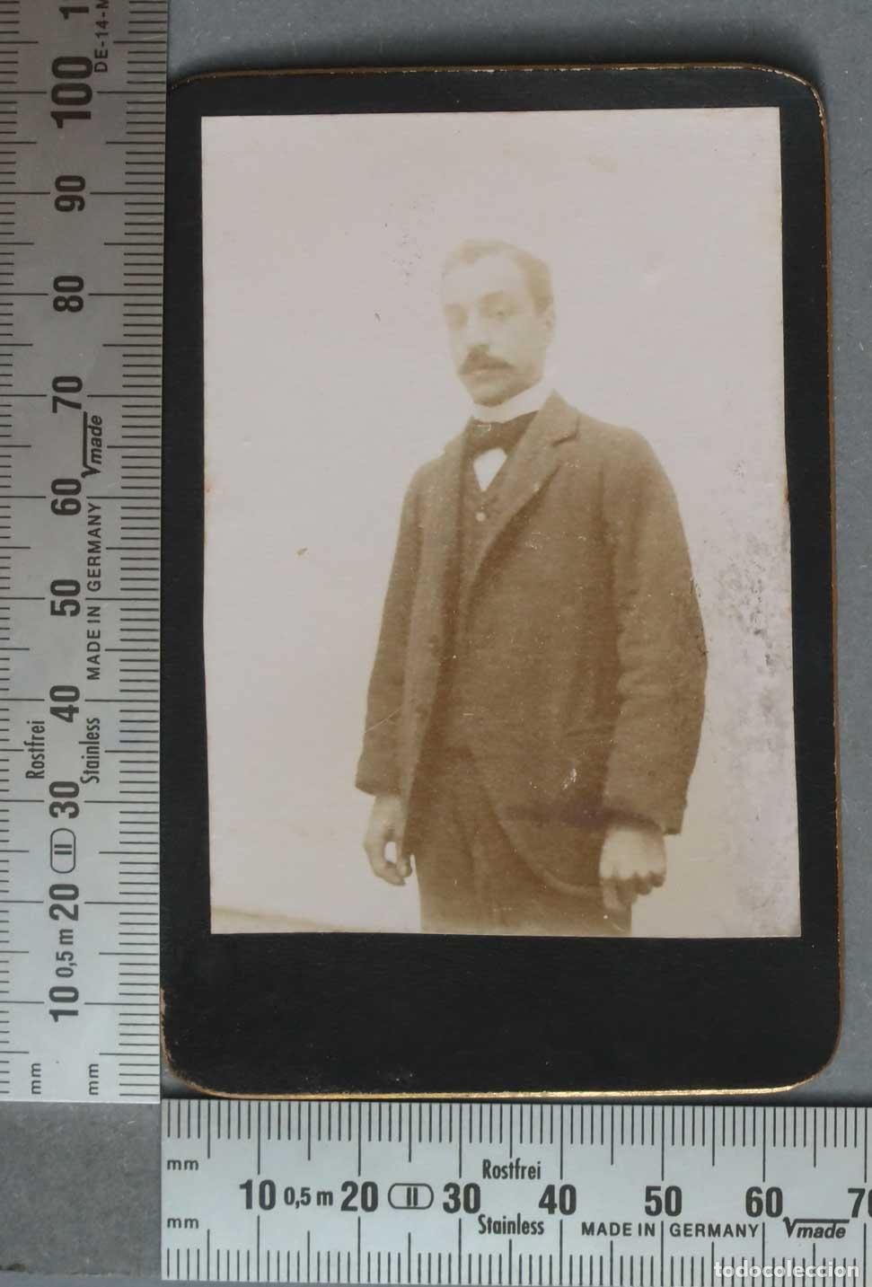 Alte Fotografie: CARTE DE VISITE. FOTOGRAFIA. HOMBRE CON BIGOTE