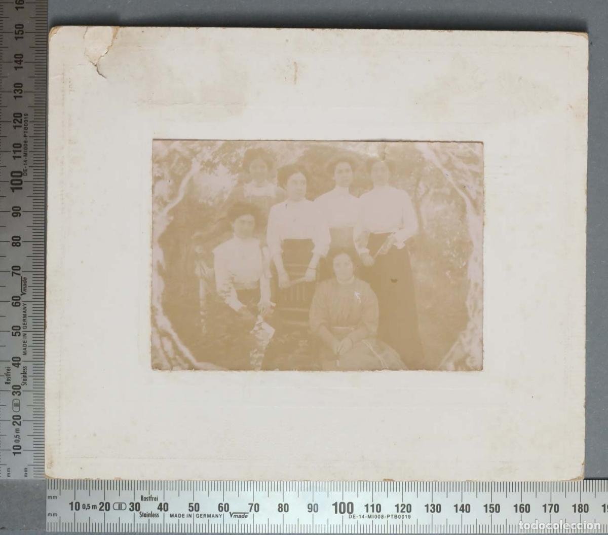 Alte Fotografie: FOTOGRAFIA. MUJERES CON ABANICOS EN JARDIN. CA. 1910