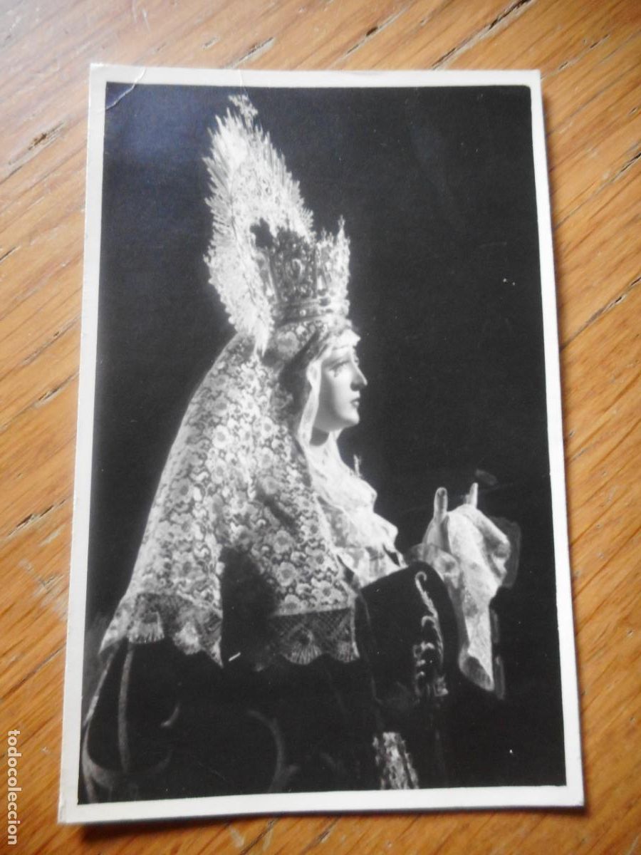 Alte Fotografie: ANTIGUA FOTOGRAFIA DE VIRGEN DE LA PENAS SAN VICENTE SEVILLA A&Ntilde;OS 50.60