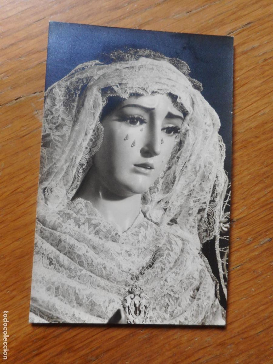 Alte Fotografie: ANTIGUA FOTOGRAFIA VIRGEN NUESTRA SE&Ntilde;ORA DE L O. PARROQUIA DE LA O. FOTO FERNAND SEVILLA A&Ntilde;OS 60