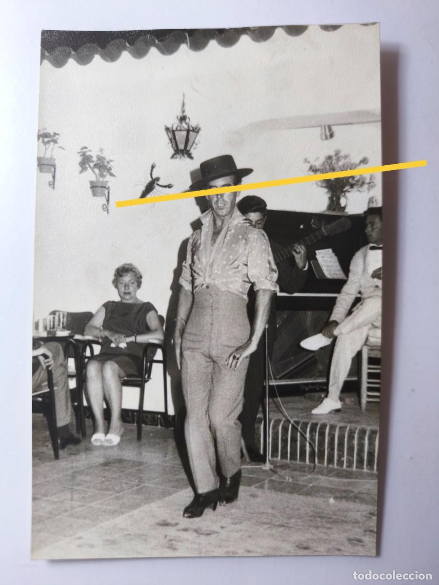 Fotograf&iacute;a antigua: Antigua fotograf&iacute;a. Artista bailaor. A&ntilde;os 60.