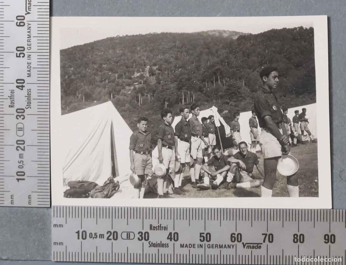 Photographie ancienne: FOTOGRAFIA. CAMPAMENTO HERNAN CORTES. FRENTE DE JUVENTUDES. 1949