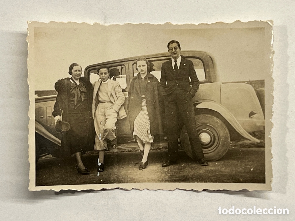 Fotograf&iacute;a antigua: COCHE.., Autom&oacute;vil.. Fotograf&iacute;a antigua la Familia del Mercedes Benz.. (h.1930?)
