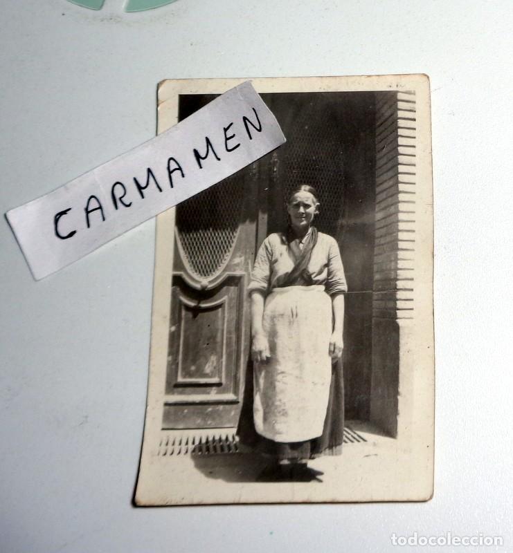 Fotograf&iacute;a antigua: FOTO ANTIGUA - MUJER CON TRAJE REGIONAL - INDUMENTARIA T&Iacute;PICA - BATURRA??