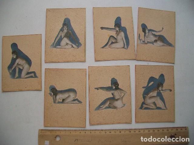 Fotograf&iacute;a antigua: Raras tarjetas de desnudos art dec&oacute;