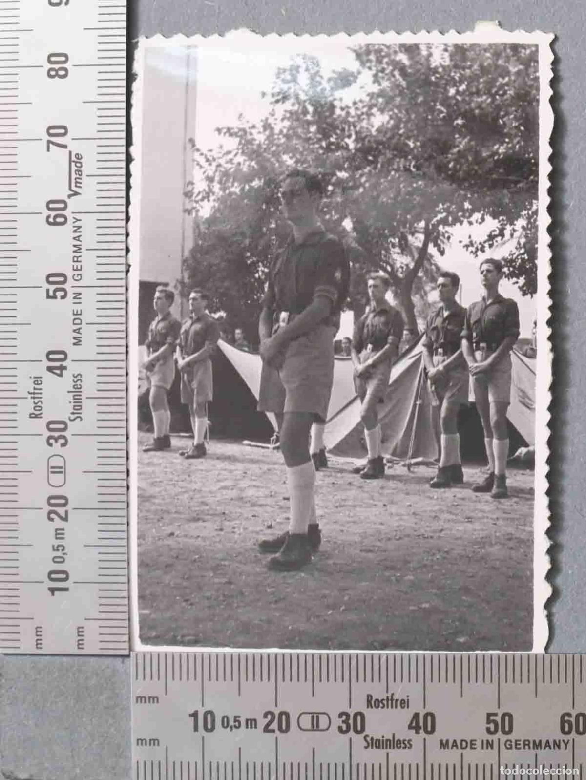 Photographie ancienne: FOTOGRAFIA. CAMPAMENTO FRENTE DE JUVENTUDES. POSIBLEMENTE AFRICA. HACIA 1953