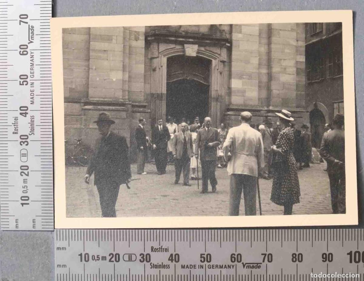 Alte Fotografie: FOTOGRAFIA. SALIDA MISA CIUDAD EUROPA RENANIA O SAARBR&Uuml;CKEN
