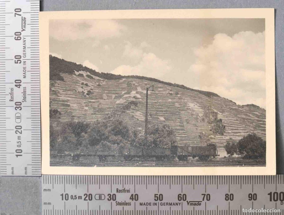 Alte Fotografie: FOTOGRAFIA. VI&Ntilde;EDOS Y VAGONES MERCANCIAS RENANIA O SAARBR&Uuml;CKEN