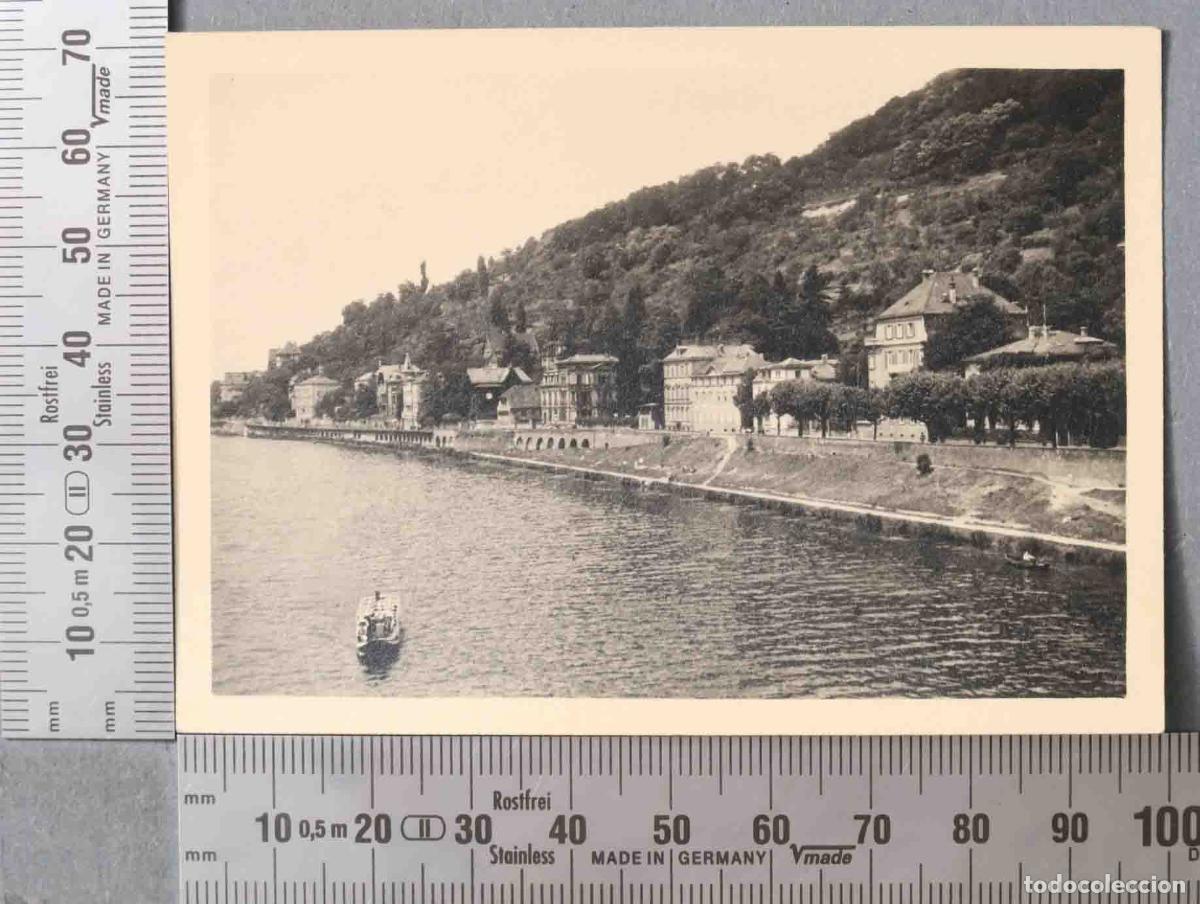 Alte Fotografie: FOTOGRAFIA. VISTA LAGO RENANIA O SAARBR&Uuml;CKEN