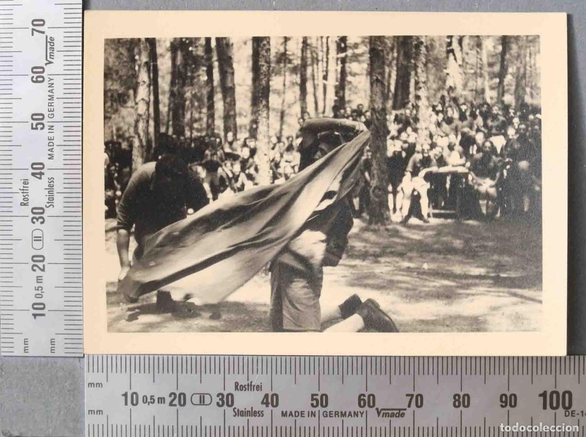 Fotografia antica: FOTOGRAFIA. TOREANDO CAMPAMENTO FRENTE DE JUVENTUDES. HACIA 1953