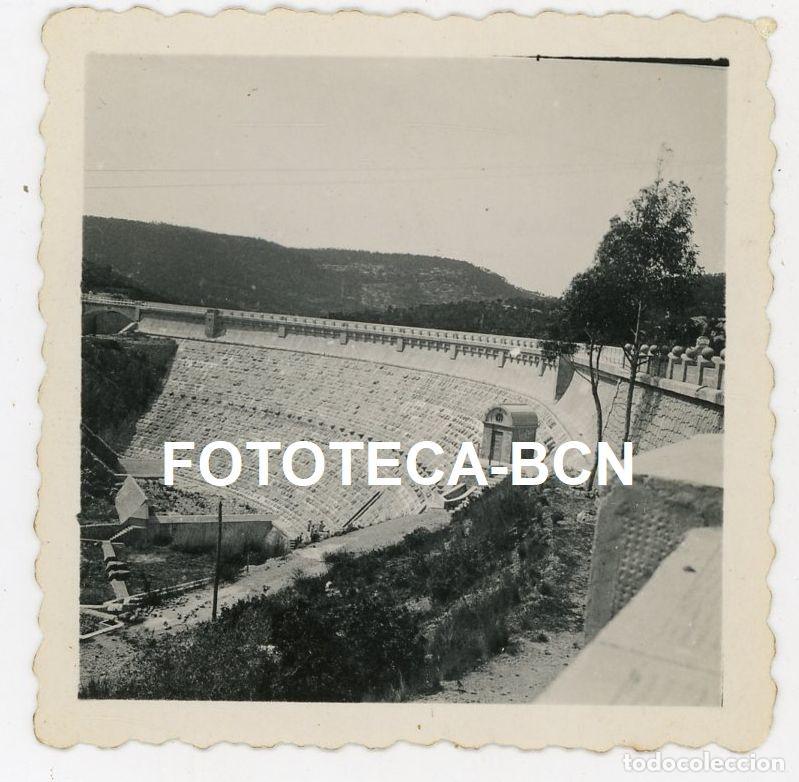 Photographie ancienne: FOTO ORIGINAL PANTANO DE FOIX A&Ntilde;O 1935
