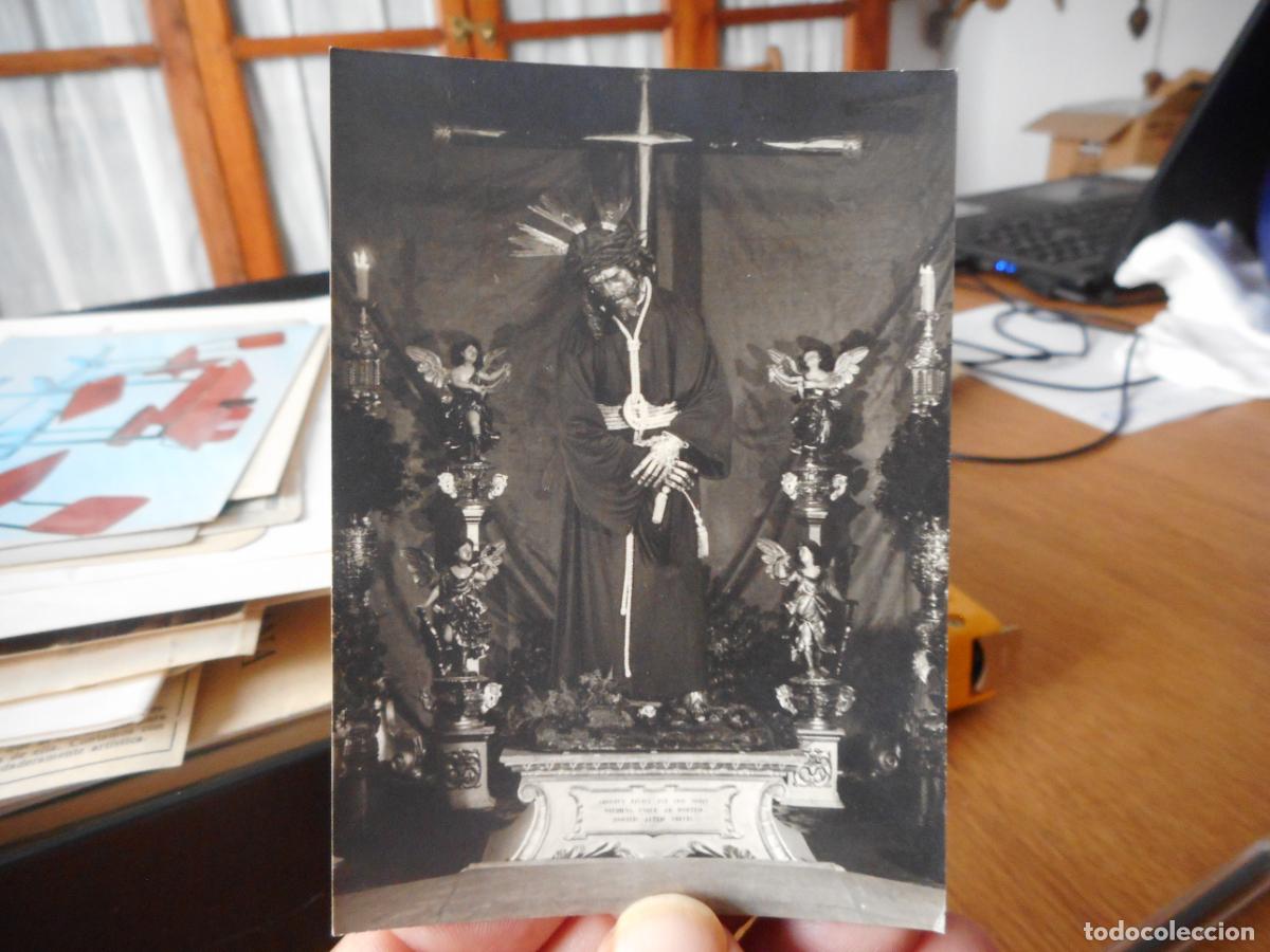 Antique Photography: ANTIGUA FOTOGRAFIA CRISTO JESUS DEL GRAN PODER. FOTO ARENAS SEVILLA A&Ntilde;OS 50.60