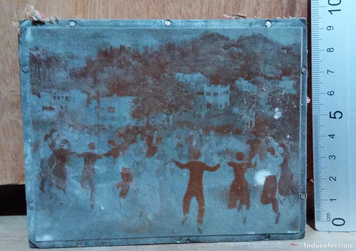 Fotografia antica: CLICHE O PLANCHA, DE CINC. CUADRO. BAILE TIPICO, DANZA TRADICIONAL. VER FOTO