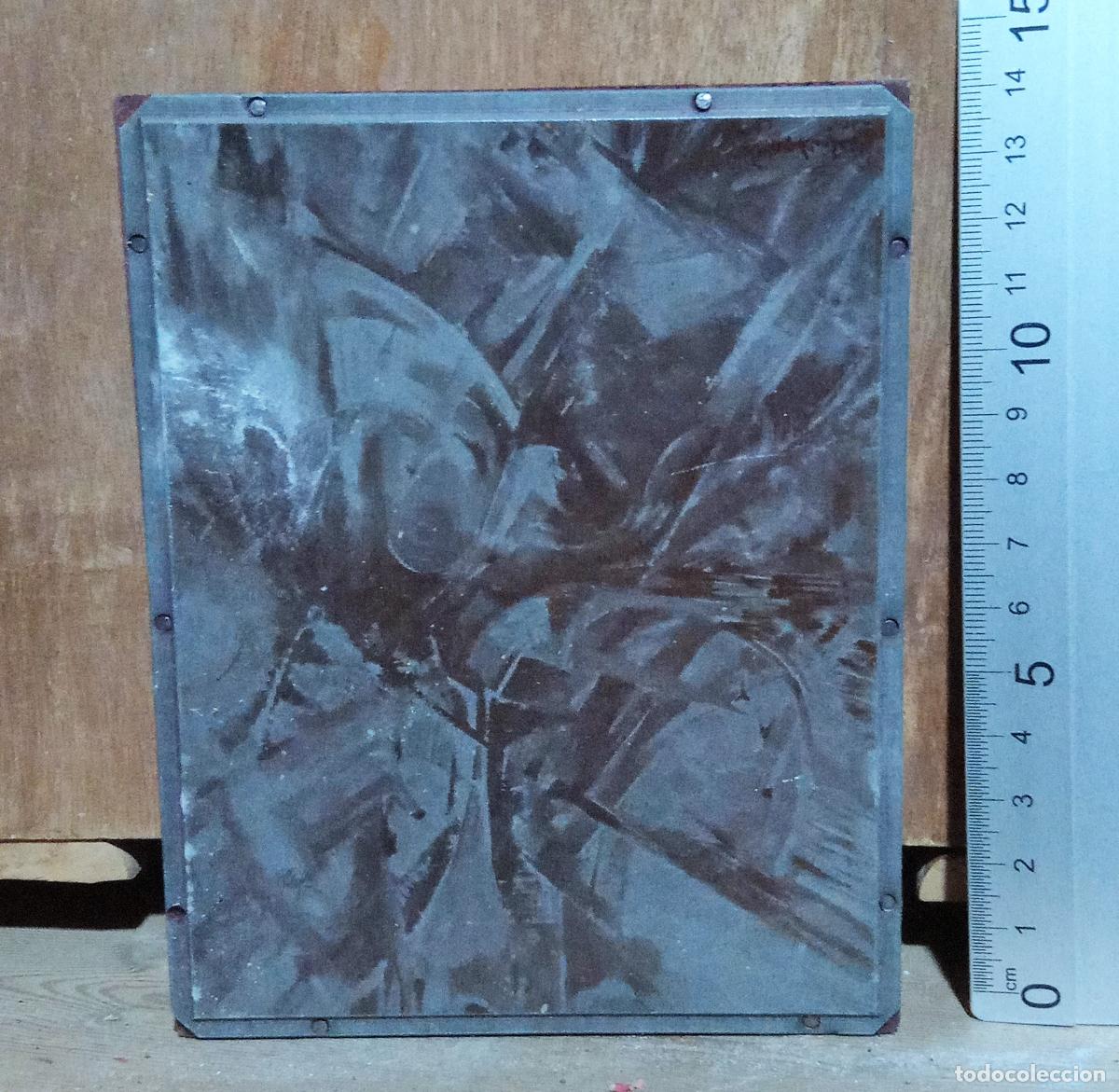 Fotografia antica: CLICHE O PLANCHA, DE CINC. OBRA DE ARTE. CUADRO. ABSTRACTO. VER FOTOS