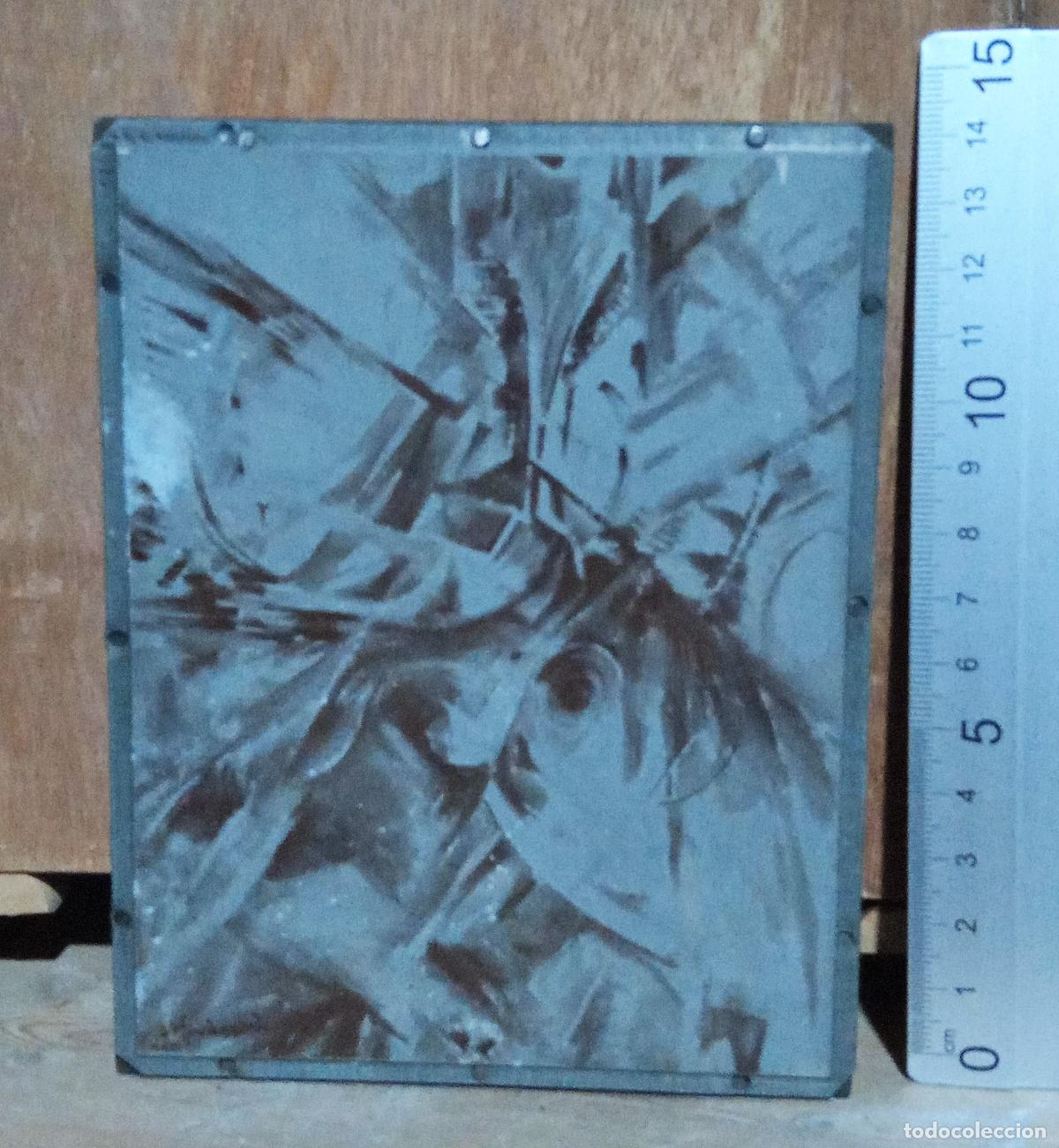 Fotografia antica: CLICHE O PLANCHA, DE CINC. OBRA DE ARTE. CUADRO. ABSTRACTO. VER FOTOS