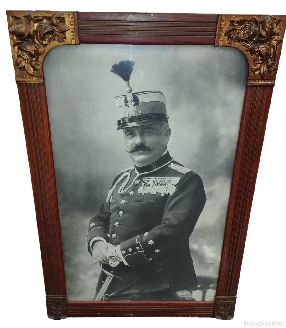 Antique Photography: ANTIGUA GRAN FOTOGRAFIA RETRATO DE OFICIAL DEL EJERCITO ESPA&Ntilde;OL. ESPA&Ntilde;A. XIX-XX