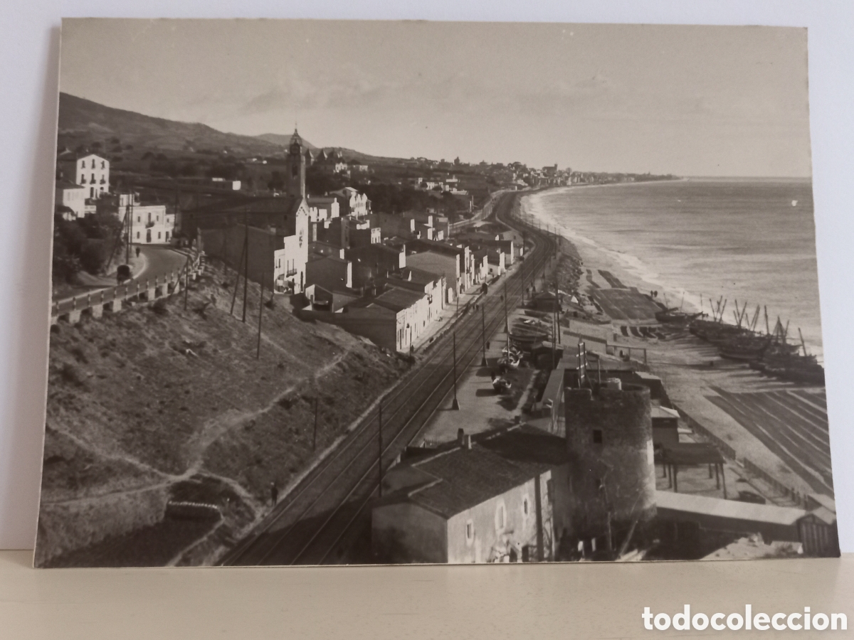 Fotograf&iacute;a antigua: Montgat. Foto 17 x 12 ctms. Hacia 1950