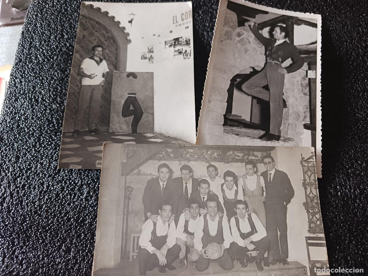 Photographie ancienne: 3 fotograf&iacute;as, conjunto de bailarines posando e individualmente, 1 de fotografo miguel cejudo