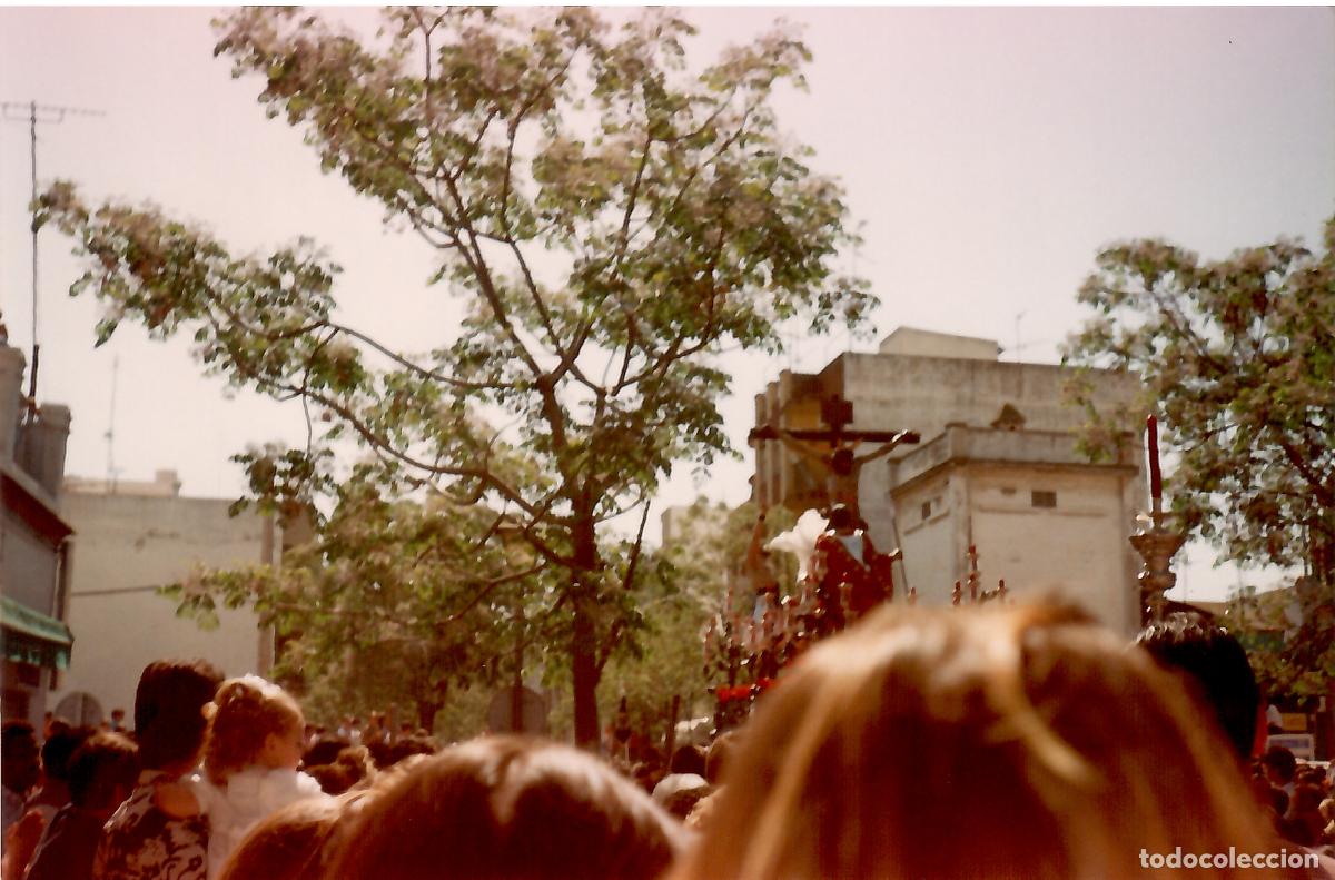 Alte Fotografie: SEMANA SANTA SEVILLA, ANTIGUA FOTOGRAF&Iacute;A PASO DE MISTERIO, HERMANDAD CERRO DEL AGUILA, 15X10 CM