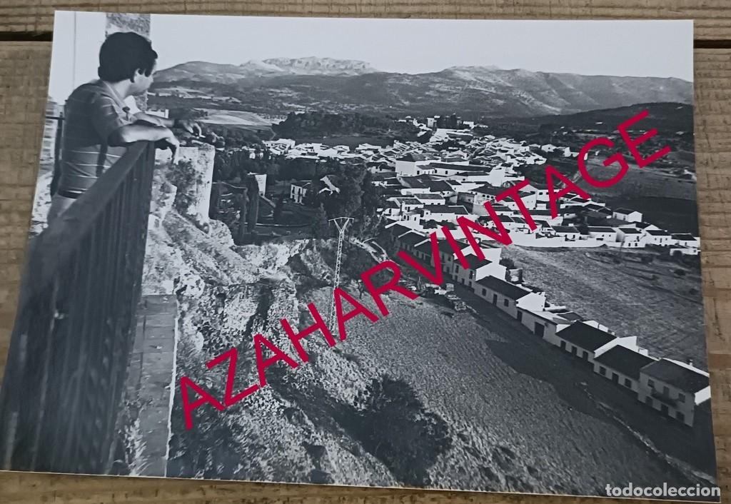 Fotograf&iacute;a antigua: RONDA, ANTIGUA FOTOGRAFIA VISTA DEL BARRIO DE SAN FRANCISCO, 178X128MM