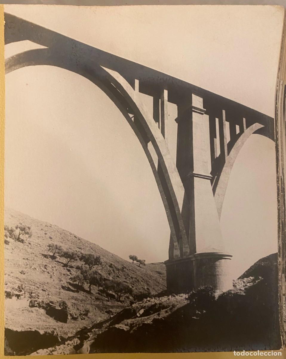 Fotograf&iacute;a antigua: ANTIGUA FOTOGRAFIA DE MALAGA-FUENGIROLA, PUENTE SOBRE ARROYO HONDO, SEPTIEMBRE 1943, OBRAS DE ENTRE