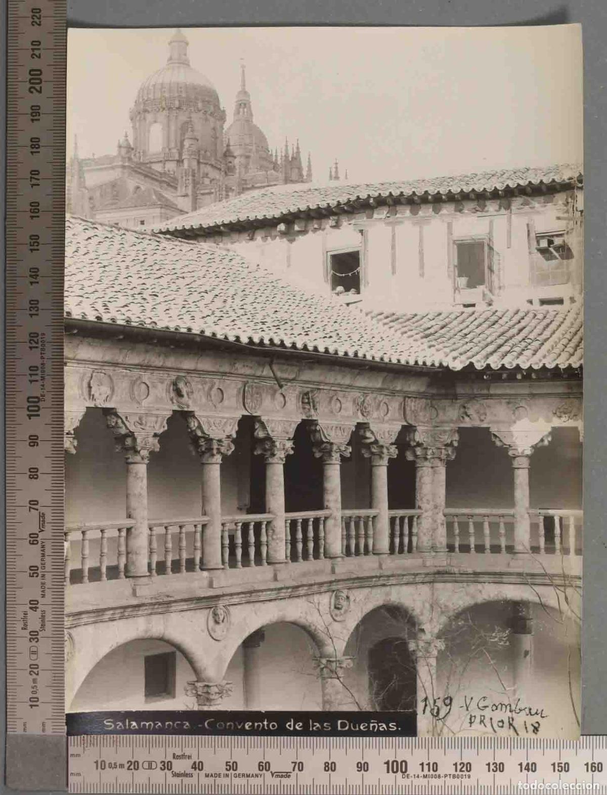 Fotograf&iacute;a antigua: FOTOGRAFIA. CLAUSTRO CONVENTO DE LAS DUE&Ntilde;AS. CATEDRAL VENANCIO GOMBAU SALAMANCA