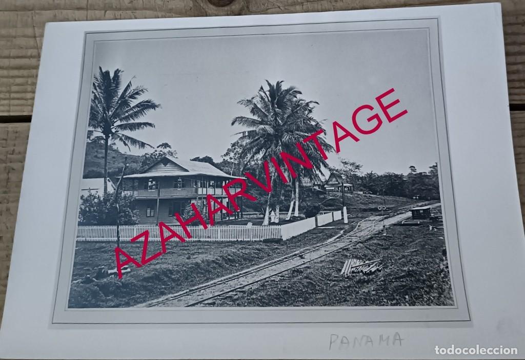 Fotograf&iacute;a antigua: PANAMA, 1883, ESTACION DE FERROCARRIL DEL ISTMO, RARISIMA, 18X13 CMS