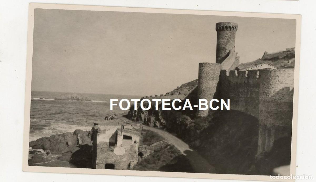 Fotograf&iacute;a antigua: FOTO ORIGINAL TOSSA DE DE MAR VISTA DE LA MURALLA A&Ntilde;OS 40