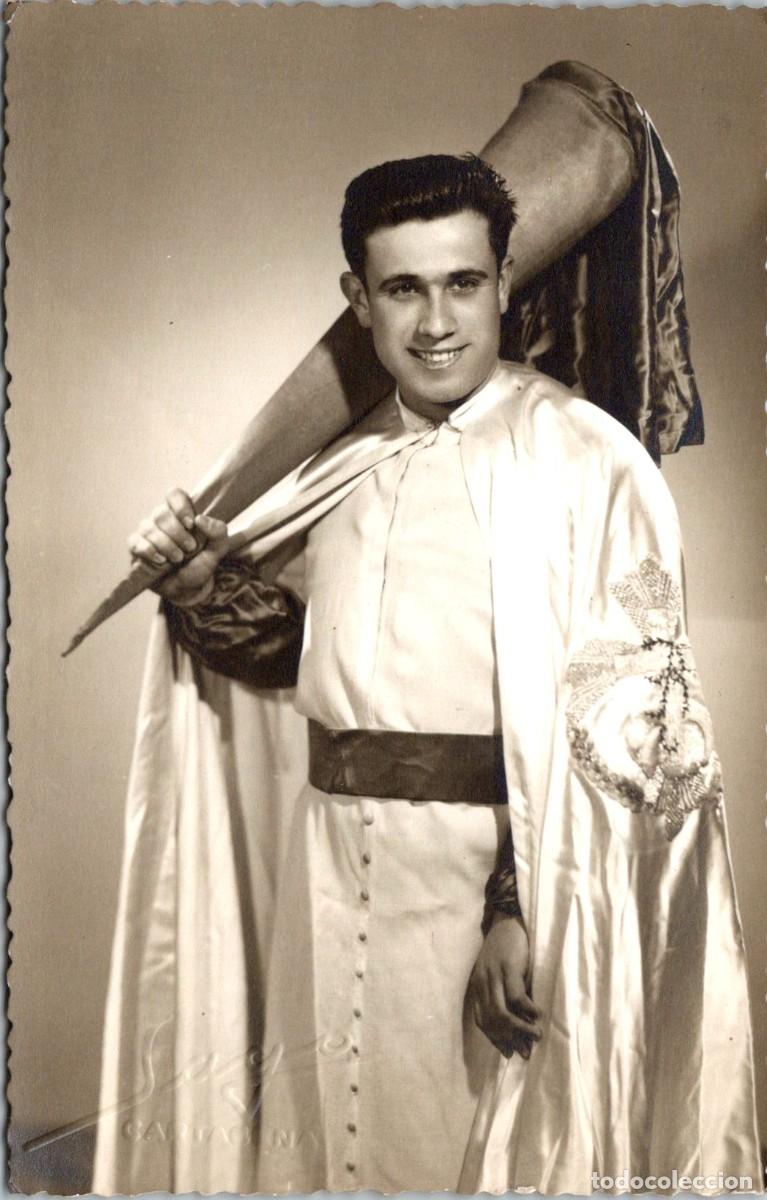 Fotografia antica: Cartagena - Nazareno - Semana Santa - 16.04.1959 - Fotograf&iacute;a - Foto Sag&oacute; - 138x88mm