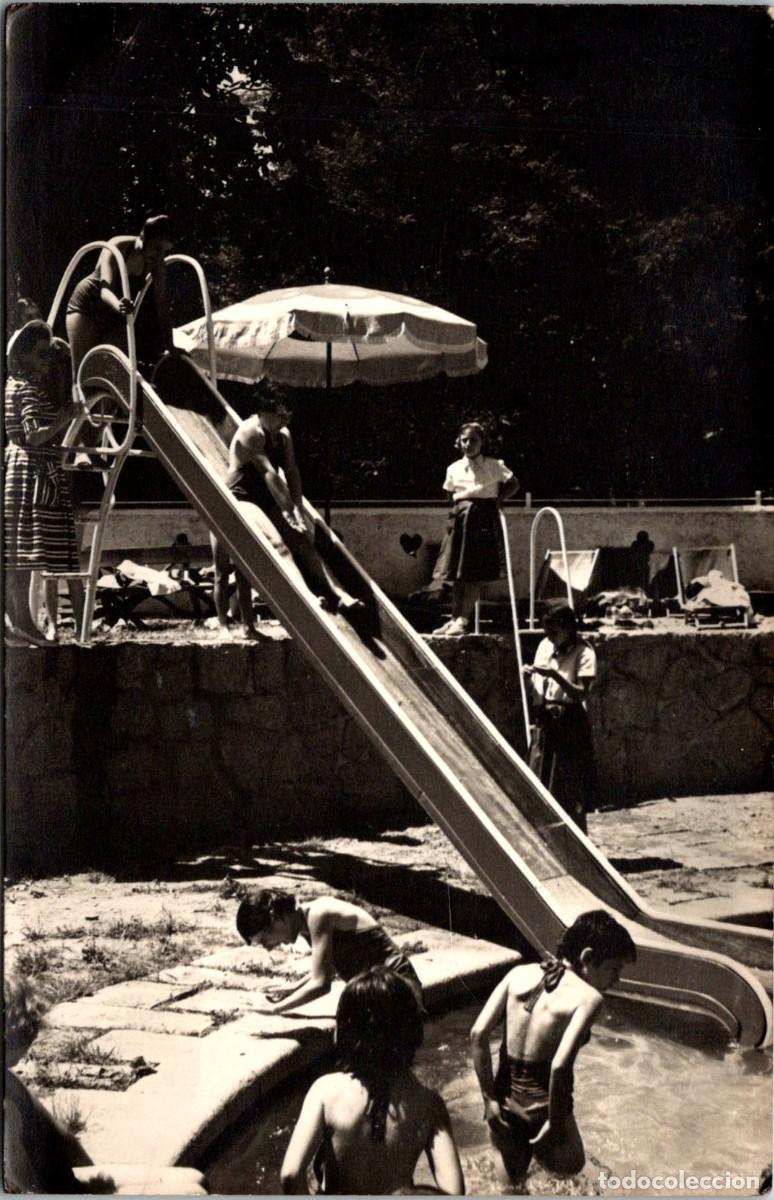 Fotograf&iacute;a antigua: Colonias Femeninas de Verano - Parque Acu&aacute;tico - Fotograf&iacute;a sin Localizar ni fechar - 60 ?- 140x89mm