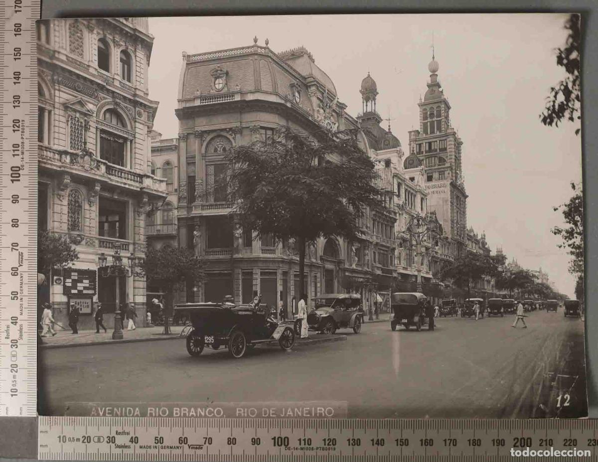 Fotograf&iacute;a antigua: FOTOGRAFIA. AVENIDA RIO BRANCO RIO JANEIRO. Antonio Caetano da Costa Ribeiro