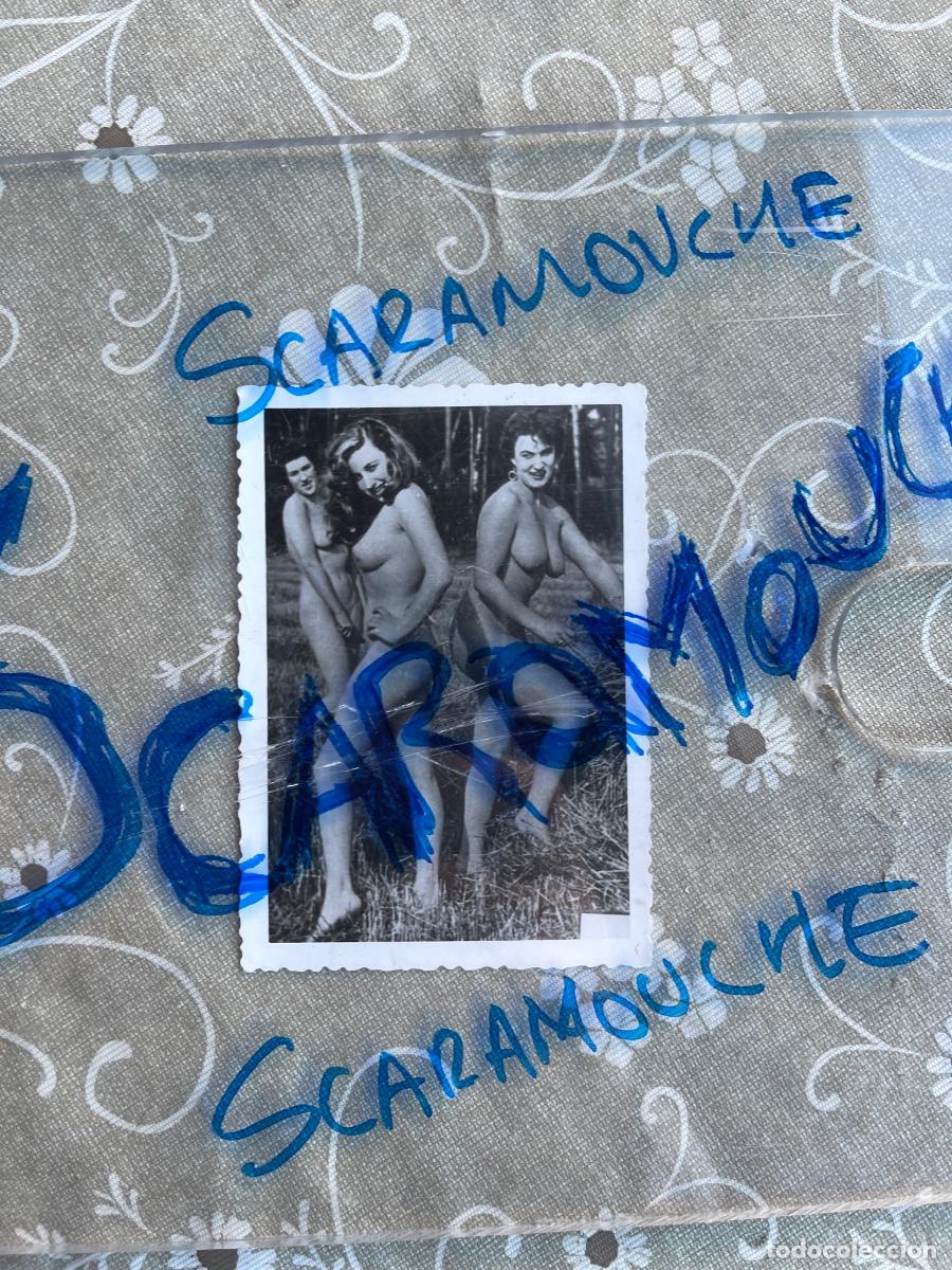 Fotografia antica: Muy buena foto antigua y erotica de 3 hermosas mujer desnuda al aire libre