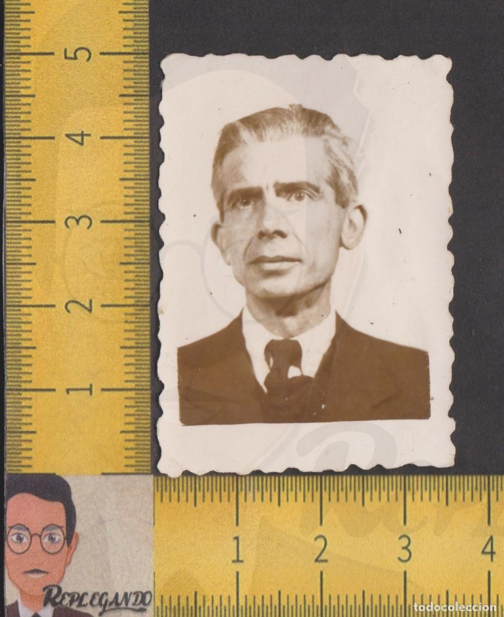 Photographie ancienne: FOTOMATON - HOMBRE PELO CANOSO Y TRAJE - FOTO ANTIGUA TIPO CARNET - PHOTOMATON A&Ntilde;OS 50