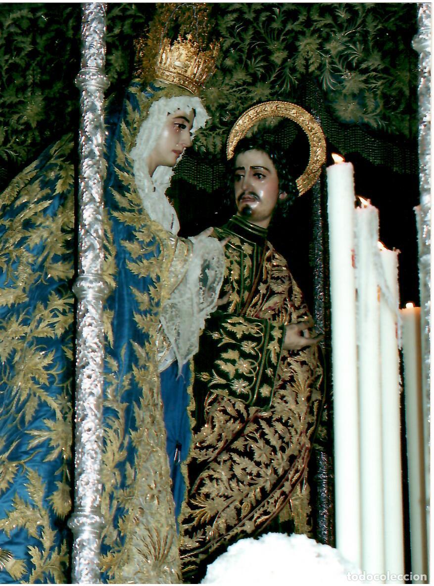 Antique Photography: SEMANA SANTA SEVILLA, ANTIGUA FOTOGRAFIA PASO VIRGEN DE LA MERCED, 11X15 CMS