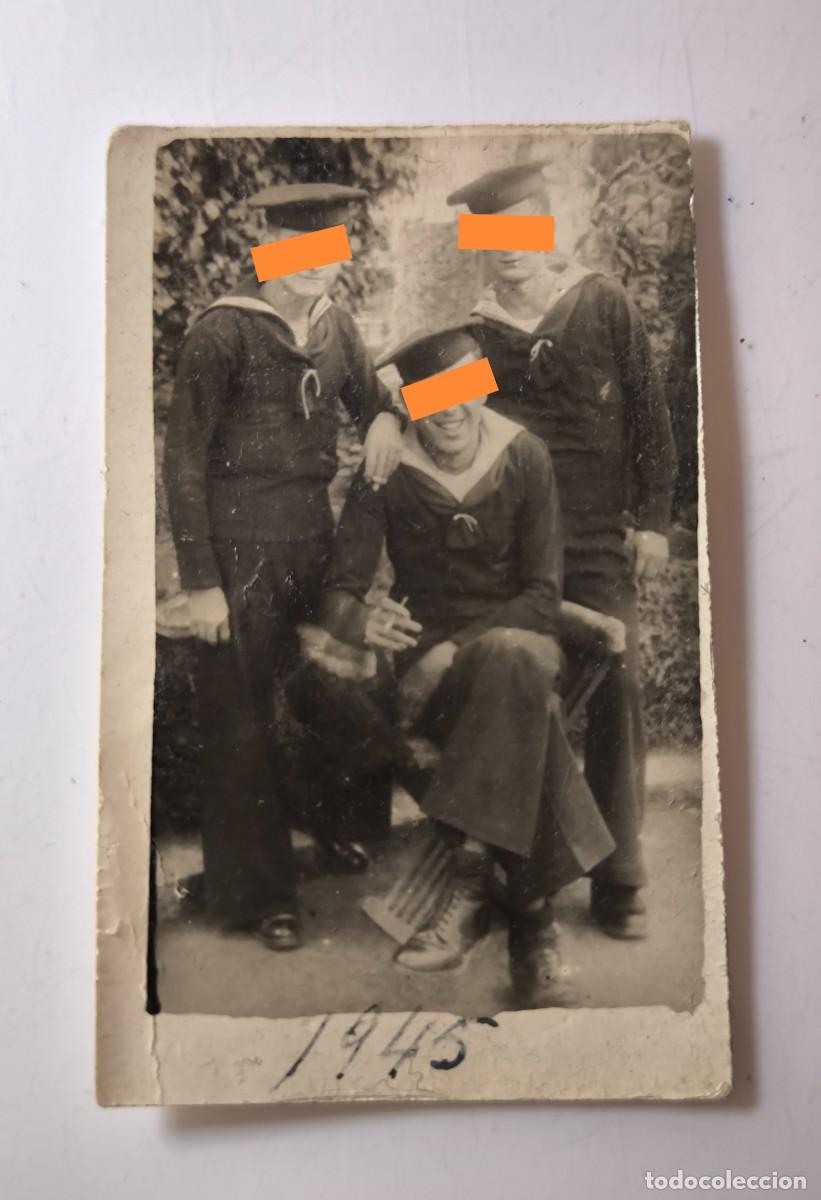 Antique Photography: Antigua fotograf&iacute;a. Militar marina, Lepanto. A&ntilde;o 1945.