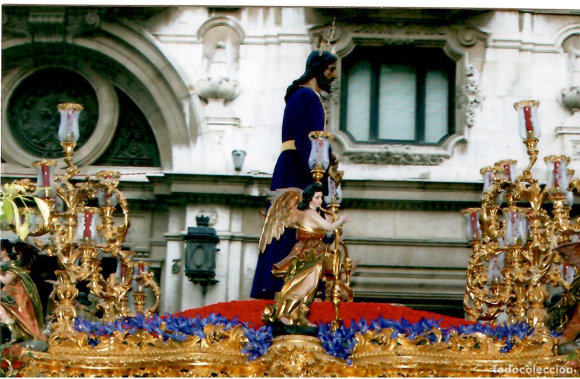 Antique Photography: SEMANA SANTA SEVILLA, ANTIGUA FOTOGRAFIA PASO CAUTIVO SANTA GENOVEVA, 15X10 CMS