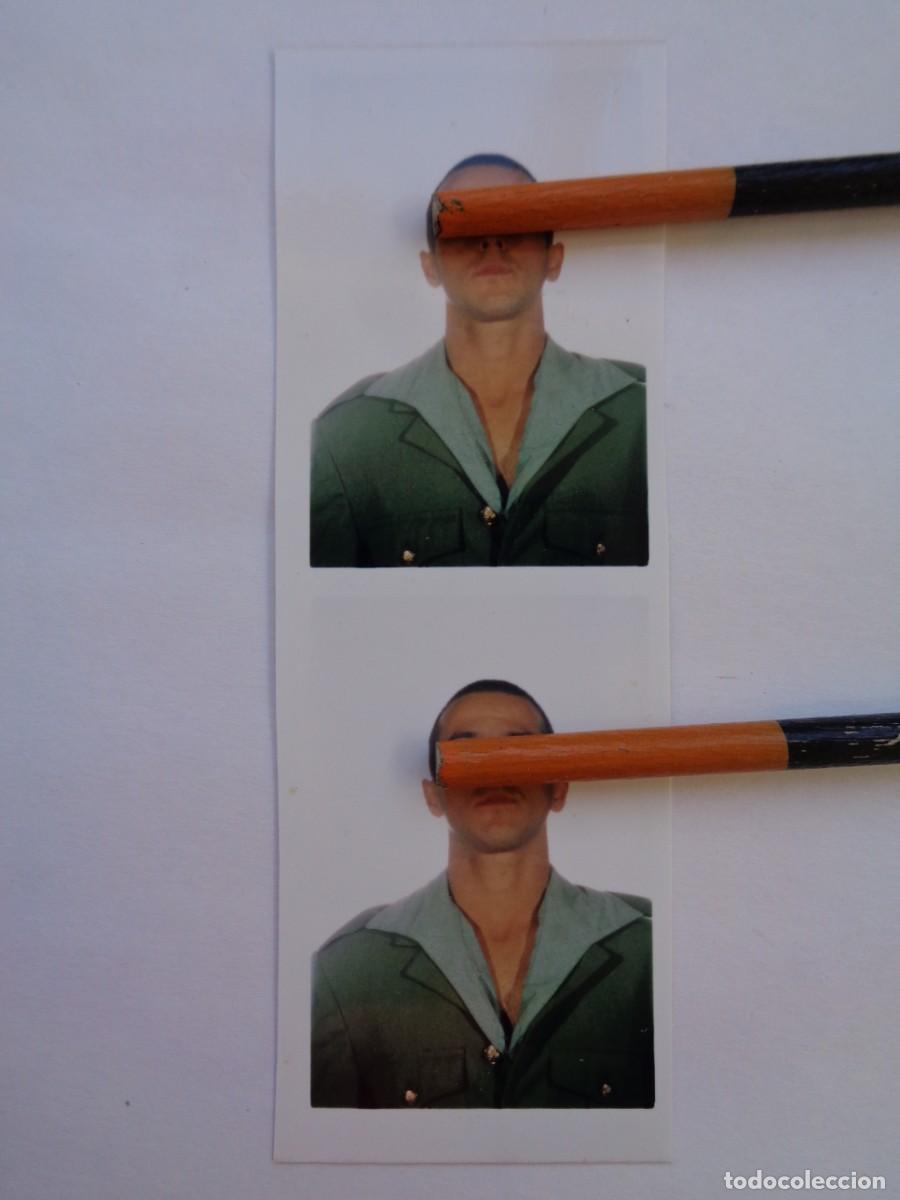 Fotograf&iacute;a antigua: LA LEGION : LOTE DE 2 FOTOS DE CARNET DE LEGIONARIO, DE FOTOMATON