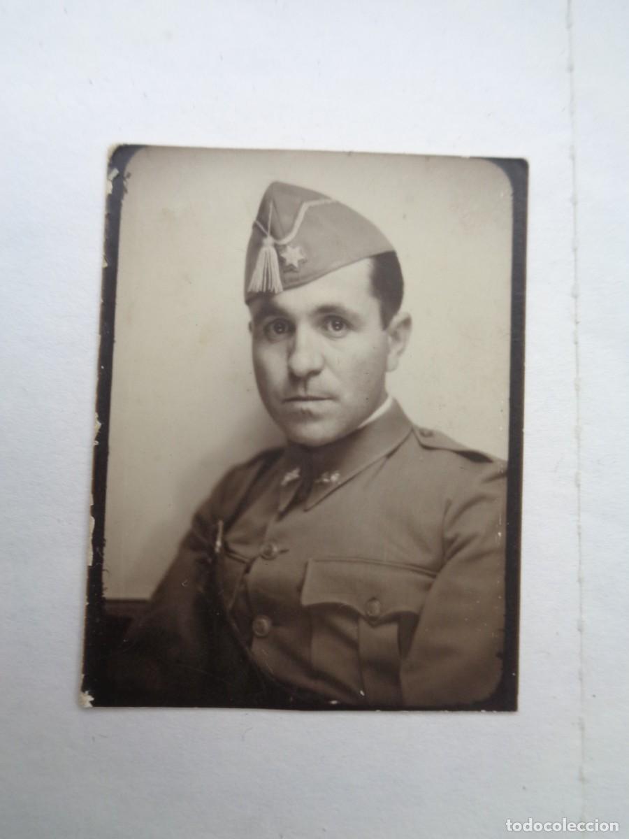 Fotograf&iacute;a antigua: FOTOMATON DE MILITAR , ALFEREZ PROVISIONAL DE INFANTERIA . GUERRA CIVIL