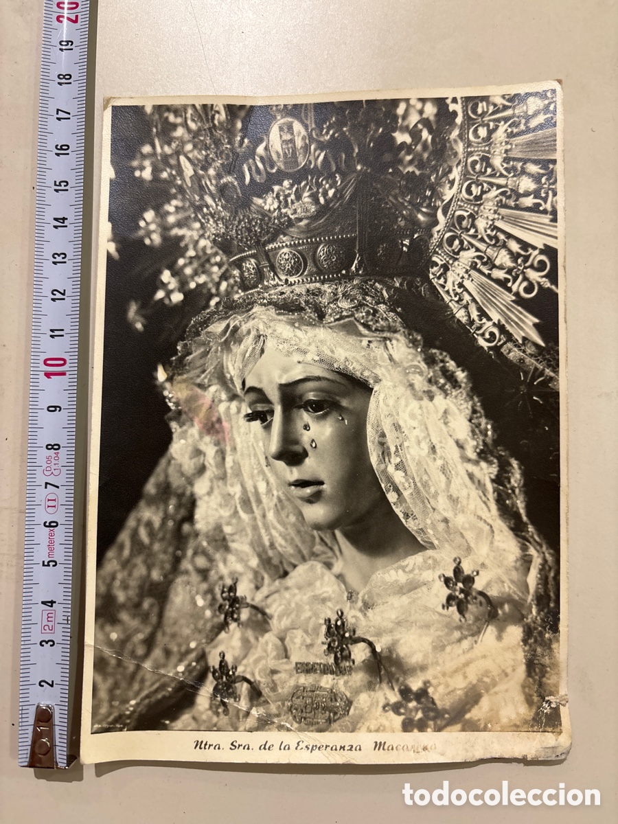Fotograf&iacute;a antigua: FOTO. NTRA. SRA. DE LA ESPERANZA MACARENA. SEVILLA. HARETON, ESTUDIO FOTOG.