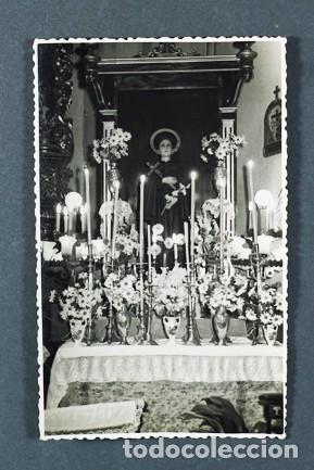 Fotograf&iacute;a antigua: FOTOGRAF&Iacute;A DE ANTIGUA IMAGEN DE SANTA GEMA GALGANI. CATEDRAL ALMER&Iacute;A. FOTO RUIZ MAR&Iacute;N. ALMER&Iacute;A. 1956